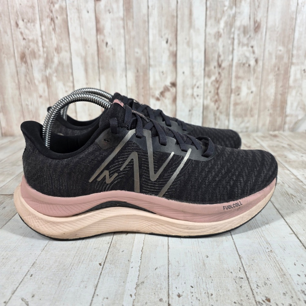 New Balance FuelCell Propel v4 Womens 8.5 Running Shoes Black Rose Gold WFCPRGK4